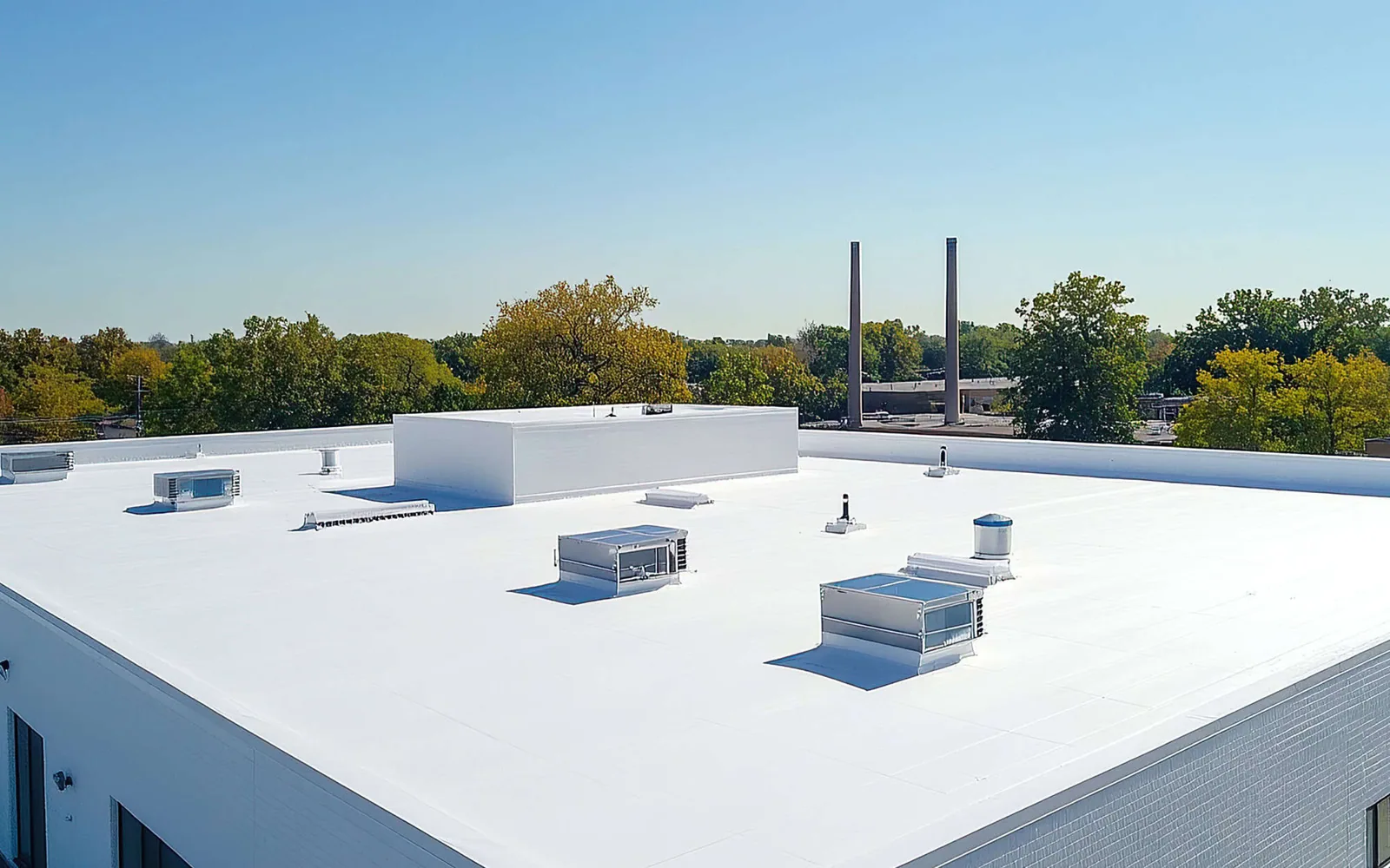 Commercial Roof Flashing Failure Repair in New Haven, CT