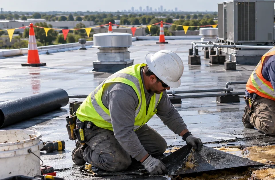 Commercial Hurricane Damage Roof Repair in New Haven, CT
